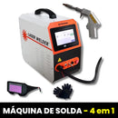 Máquina de Solda e Corte a Laser Portátil Multiprocesso 200A Proteção Térmica 4 em 1 Bivolt